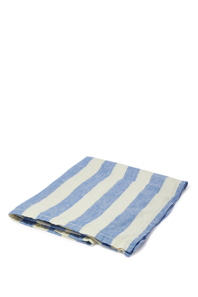 Medium Striped Linen Beach Towel